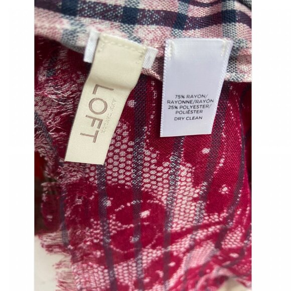 Bundle 3 Scarves Scarf Coldwater Creek LOFT Cashmink Red - Picture 4 of 6